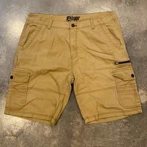 Waist 38” Khaki Cargo Shorts with extra side pockets